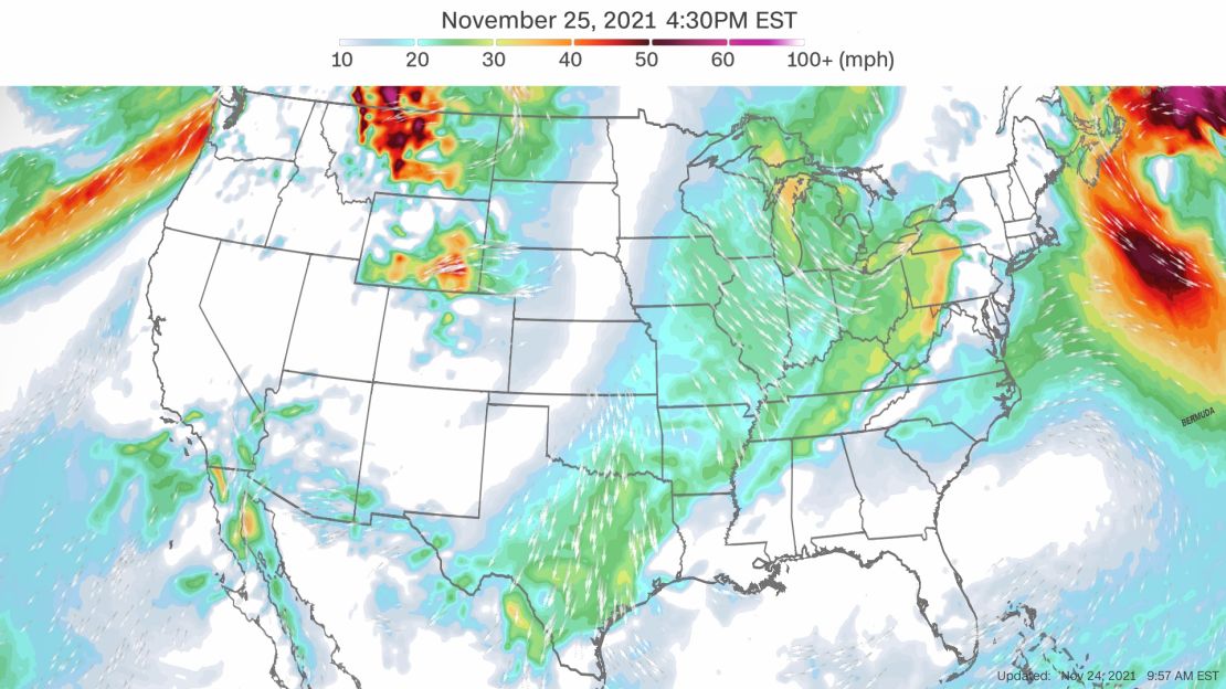 Wednesday forecast winds