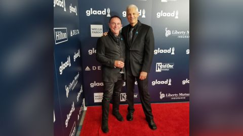 Michael Failla (left) and his partner, Gary Hamer have opened their home to members of the LGBQT community fleeing the Middle East.
