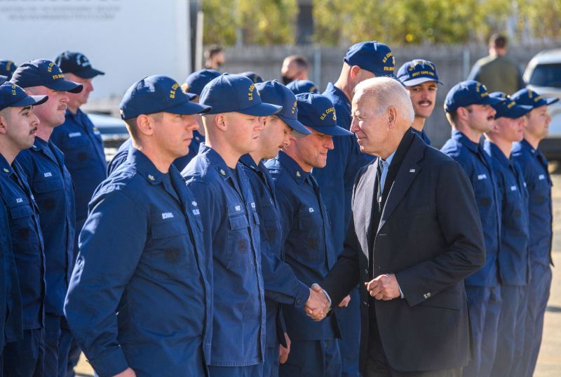 Bidens Greet Troops At US Coast Guard Station Brant Point And Virtually ...