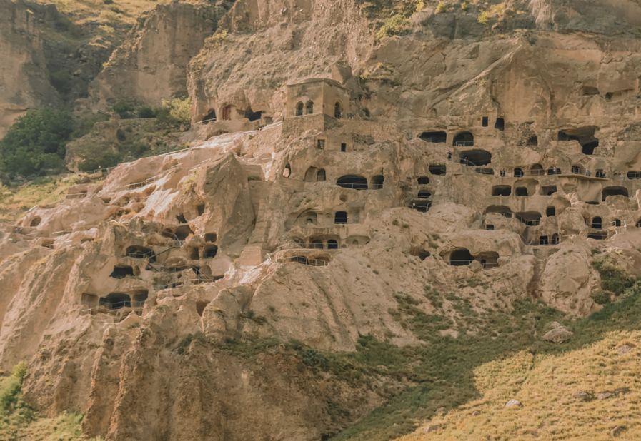 <strong>Vardzia, Georgia: </strong>Scattered across the slopes of Erusheti in Georgia's Samtskhe-Javakheti region, the dramatic cave city of Vardzia once consisted of 6,000 rooms spread across 19 levels.