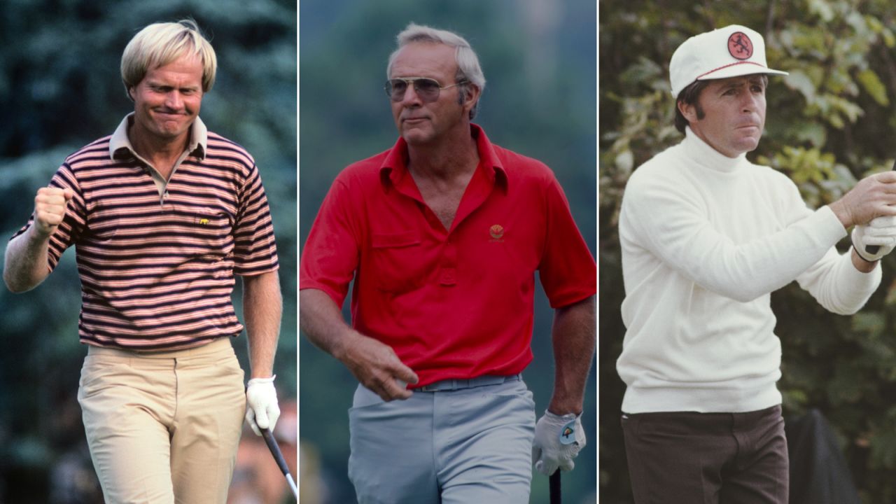 They were golf's band of brothers. "The Golden Bear," "The King" and "The Black Knight" shared 34 major wins between them and irrevocably changed the sport they played. Between the late 1950s and the early 1980s, the trio of Jack Nicklaus, Arnold Palmer and Gary Player came to redefine golf, all the while forming lasting friendships.
