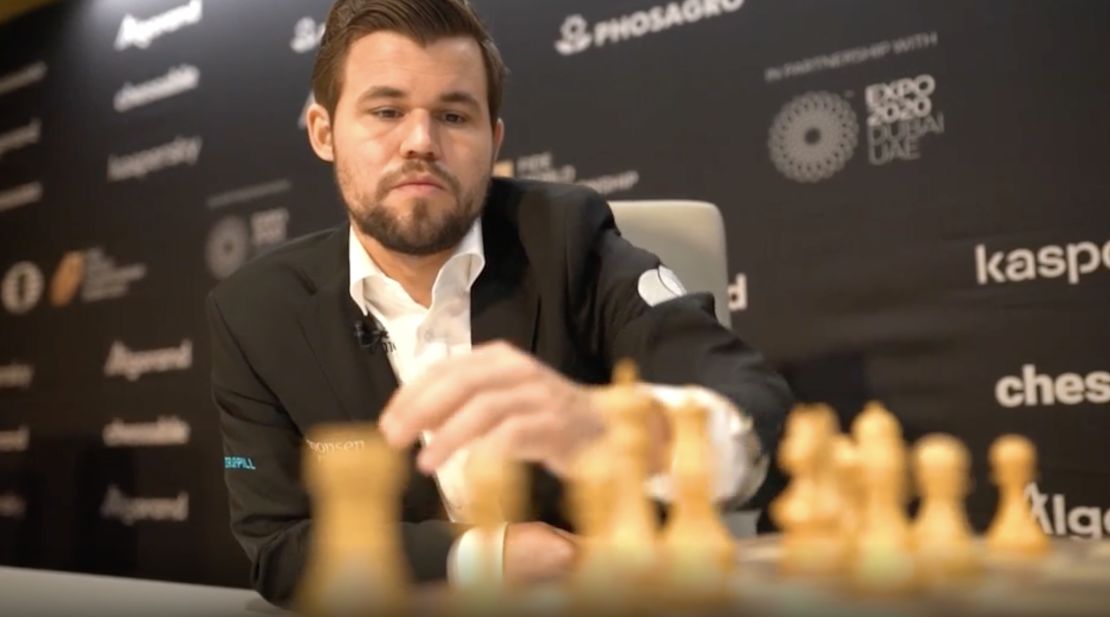 Magnus Carlsen in Dubai ahead of his World Chess Championship showdown. 