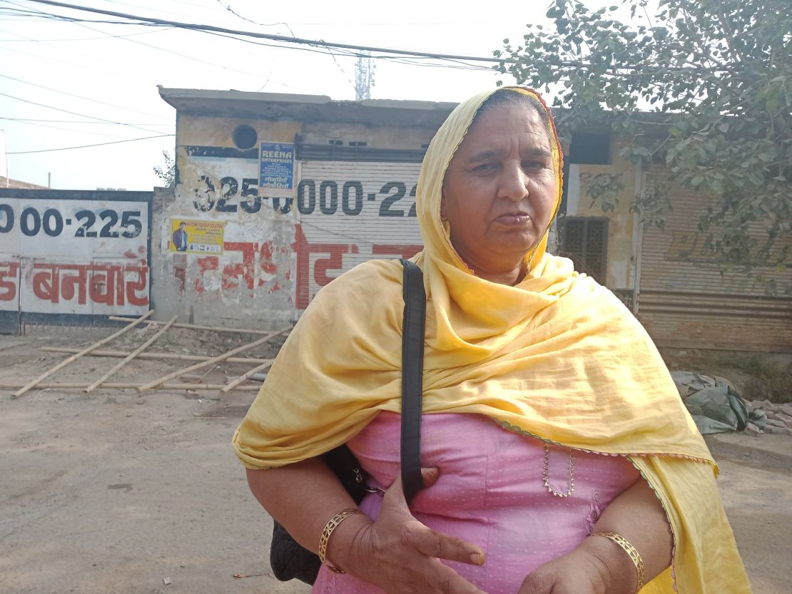 Paramjeet Kaur, 57, says the government is "stealing from the poor."