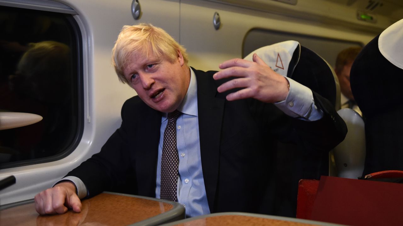 Boris Johnson's government has been accused of 'betrayal' after it abandoned its original rail expansion plan. 