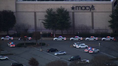 Police arrive at The Streets at Southpoint shopping mall in Durham, NC.
