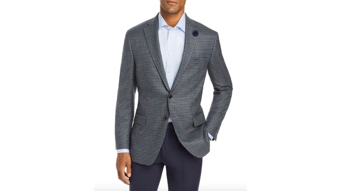 Hart Schaffner Marx District Checked Regular Fit Sport Coat