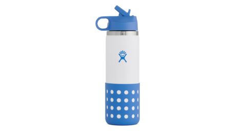 Hydro Flask Kids’ Wide-Mouth Vacuum Water Bottle with Straw Lid, 20 Ounces