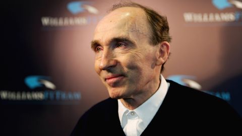 Frank Williams poses at the launch of the new Williams FW28 Formula 1 car for the 2006 season. 