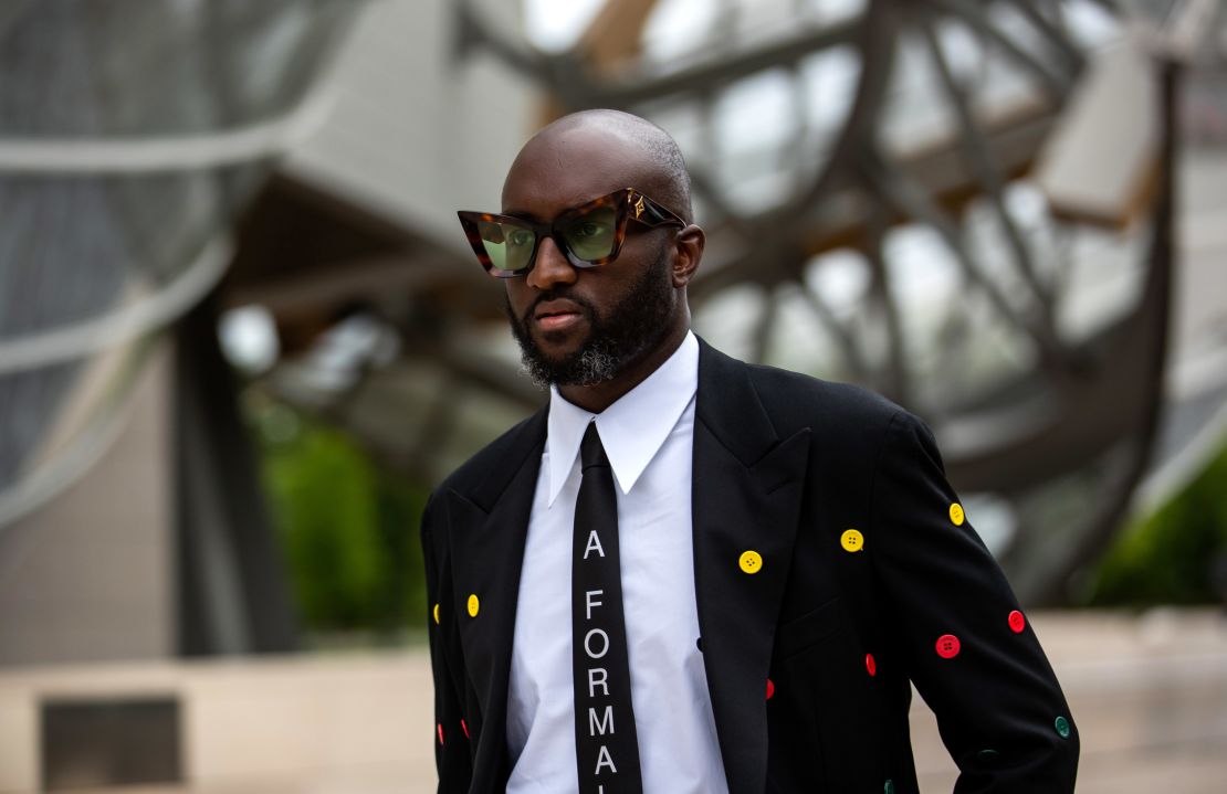 Virgil Abloh pictured outside an event in Paris in July this year. 