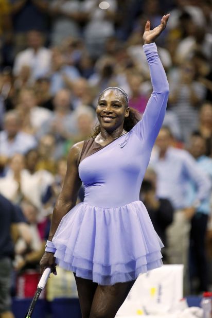 Abloh designed this Off-White x Nike tutu that tennis player Serena Williams wore to the 2018 US Open. Williams wore a lavender and black version of the outfit. 