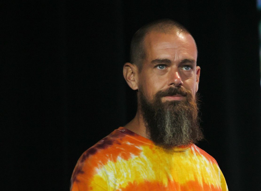 Jack Dorsey on stage at the Bitcoin 2021 Convention at the Mana Convention Center in Miami, FL, in June 2021.