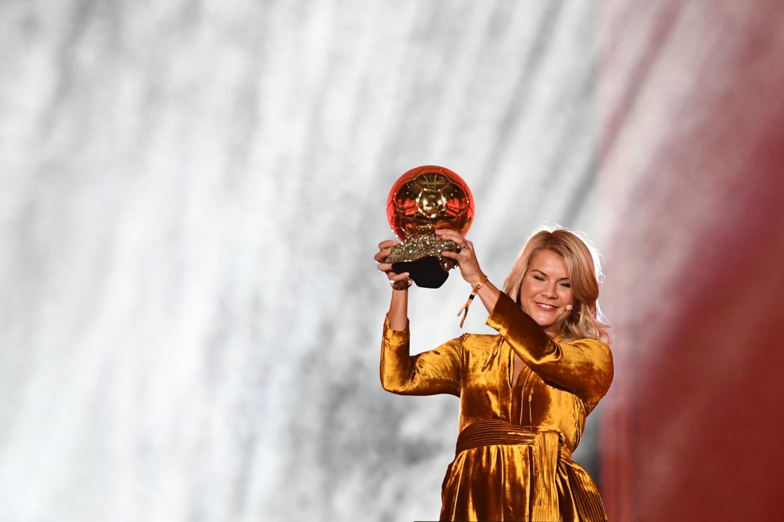 Ada Hegerberg won the inaugural  Women's Ballon d'Or award in 2018.