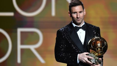 Lionel Messi was awarded with his record-extending seventh Ballon D'Or award during a ceremony in Paris.