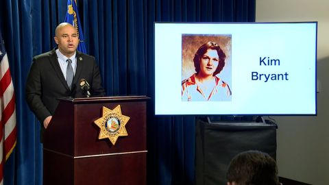 Las Vegas police Lt. Ray Spencer announced Monday that advanced  DNA testing helped investigators solve the homicide of 16-year-old Kim Bryant. 