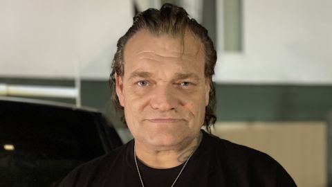 John Chapman's voice is raspy and he suffers leg spasms. But he says he has managed to get off meth.