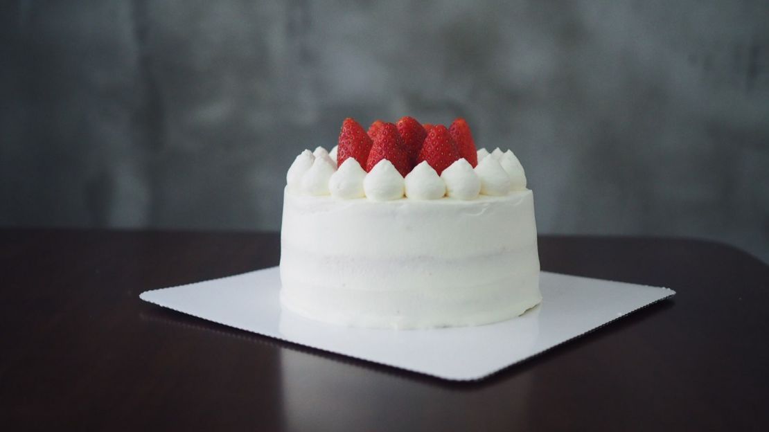 Japan's strawberry shortcake has become a popular winter cake around Asia. Here's the version at Good Good, a Hong Kong bakery.