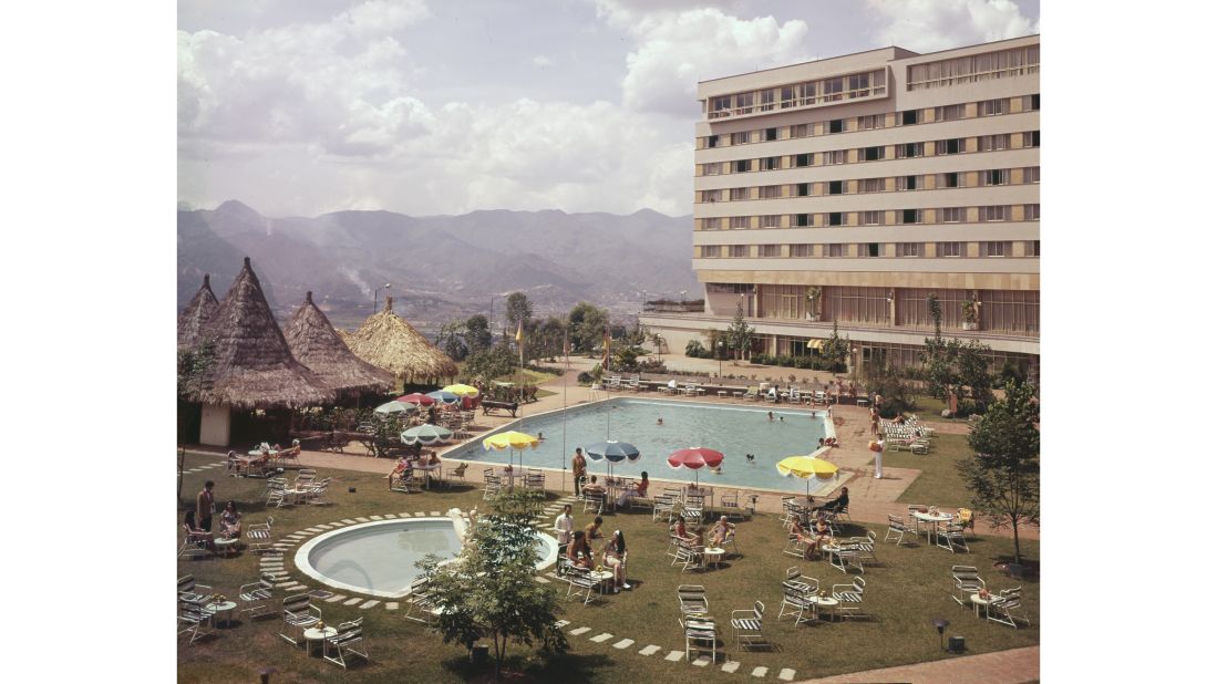<strong>Vintage hotel photos:</strong> The InterContinental Hotel brand was established 75 years ago by Juan Trippe, founder of Pan American Airways. Here's a photo of the InterContinental Medellin Hotel in Medellin, Colombia, which opened in 1970.