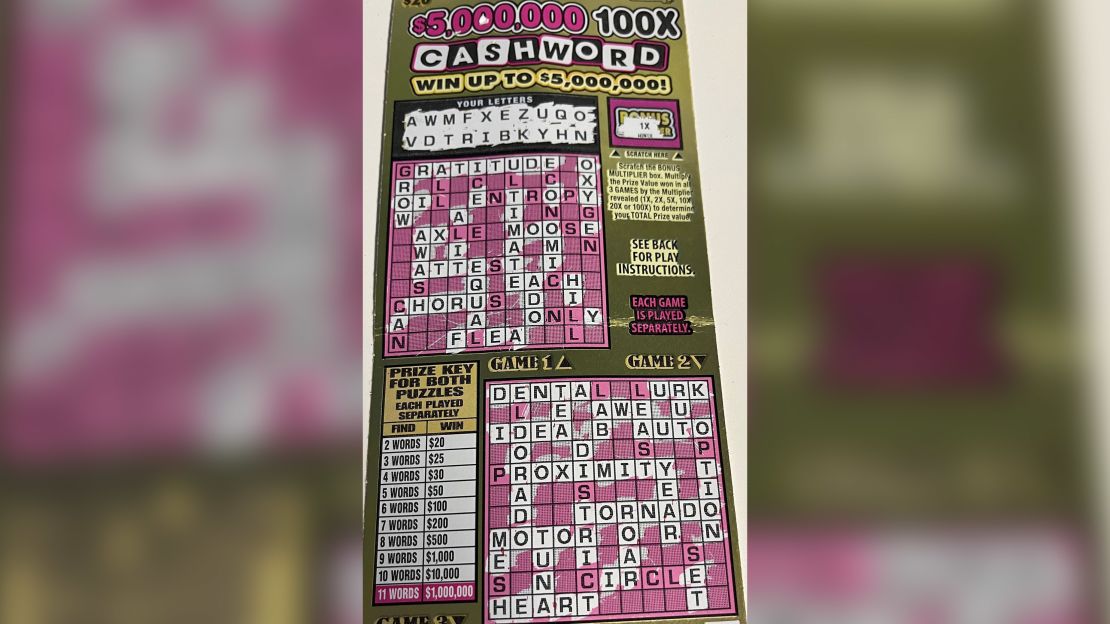 Palmhurst resident $1 million scratch off prize