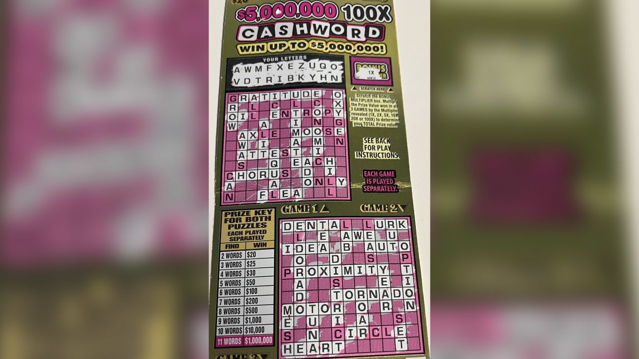 The first sign of good luck on the prize-winning ticket were McLeish's initials as the first three letters.