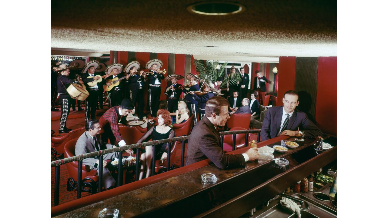 <strong>Nightlife in Mexico City: </strong>The bar of the Reform InterContinental Hotel, Mexico City, Mexico. Wilma deZanger says when she was tracking down models, she'd always ask them to bring a variety of outfit options. 