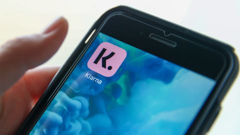 A Klarna app icon on a mobile phone in London, U.K., on Thursday, Jan. 21, 2021. 