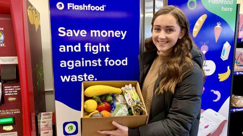 Flashfood tries to fight food waste by offering discounts on food items that are nearing their sell-by dates.