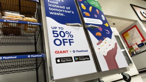 Flashfood items are typically sold at half off regular prices.