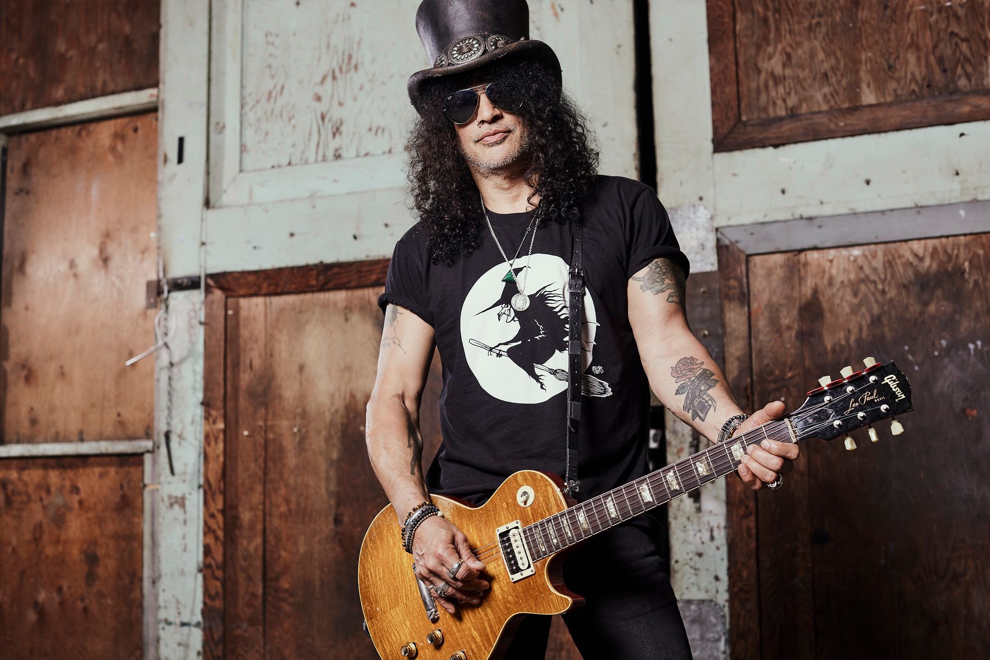 Slash on his new album, his relationship with Axl Rose and being a  Halloween costume