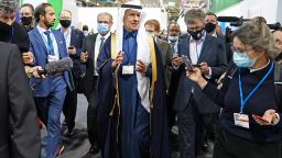 Saudi Arabia's energy minister, Prince Abdulaziz bin Salman, attends the COP26 climate summit in Glasgow in November. 