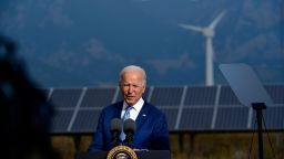 President Joe Biden makes remarks during a press conference on the grounds of National Renewable Energy Laboratory (NREL) on September 14, 2021 in Arvada, Colorado. Biden was in Colorado to visit NREL and to deliver remarks underscoring how the investments in his Bipartisan Infrastructure Deal and Build Back Better Agenda will help tackle the climate crisis, modernize our infrastructure and strengthen our country's resilience while creating good-paying jobs, union jobs and advancing environmental justice.