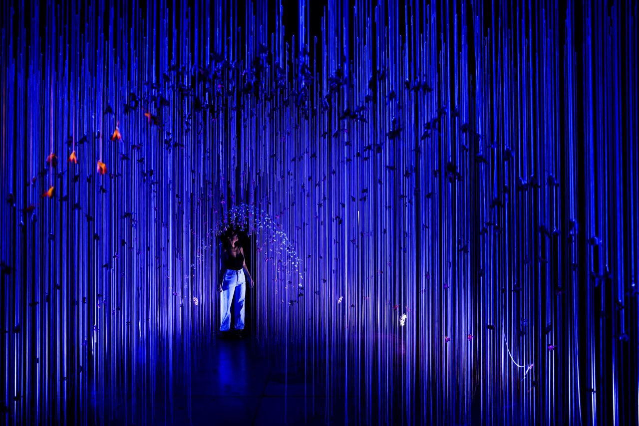 A woman walks through "Form of Feeling @ Flower Market," an art installation in Bangkok, Thailand, on Tuesday, November 30. <a href="http://www.cnn.com/2021/11/25/world/gallery/photos-this-week-november-19-november-25/index.html" target="_blank">See last week in 36 photos.</a>