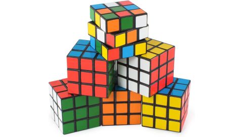 Mini Color 3x3 Cube Puzzle Game Toy 6-Pack