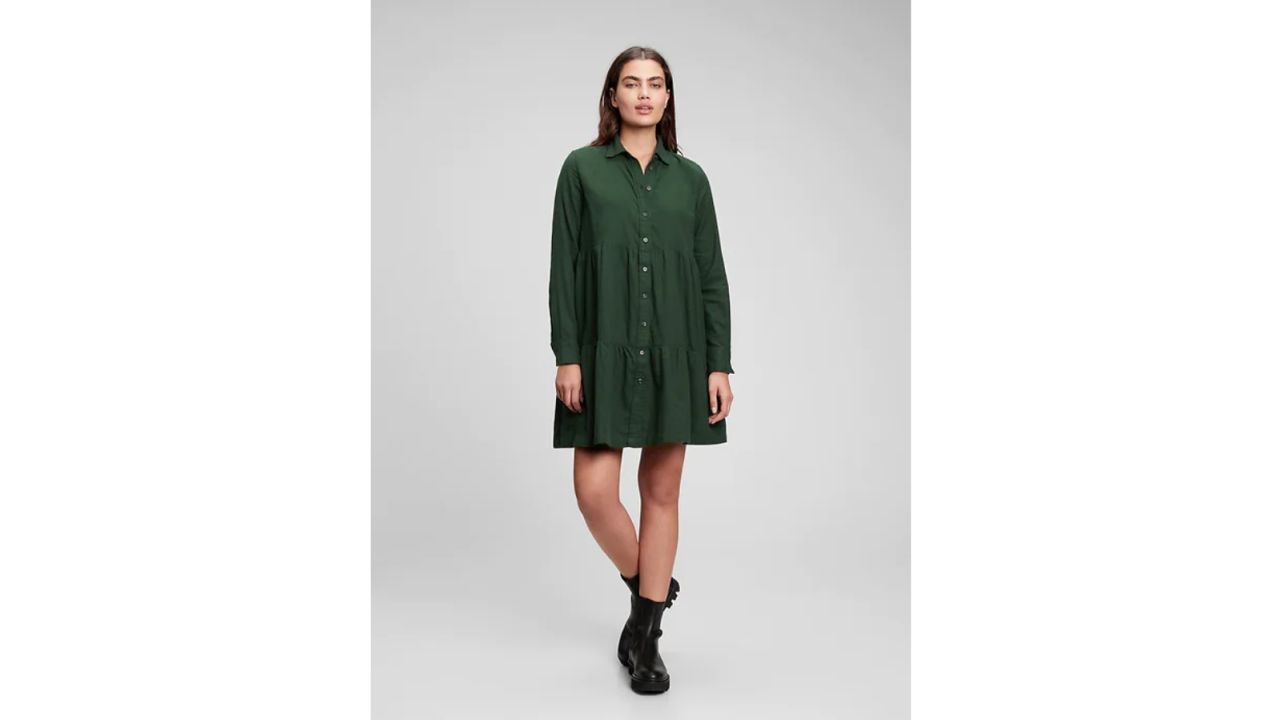 Tiered Shirtdress