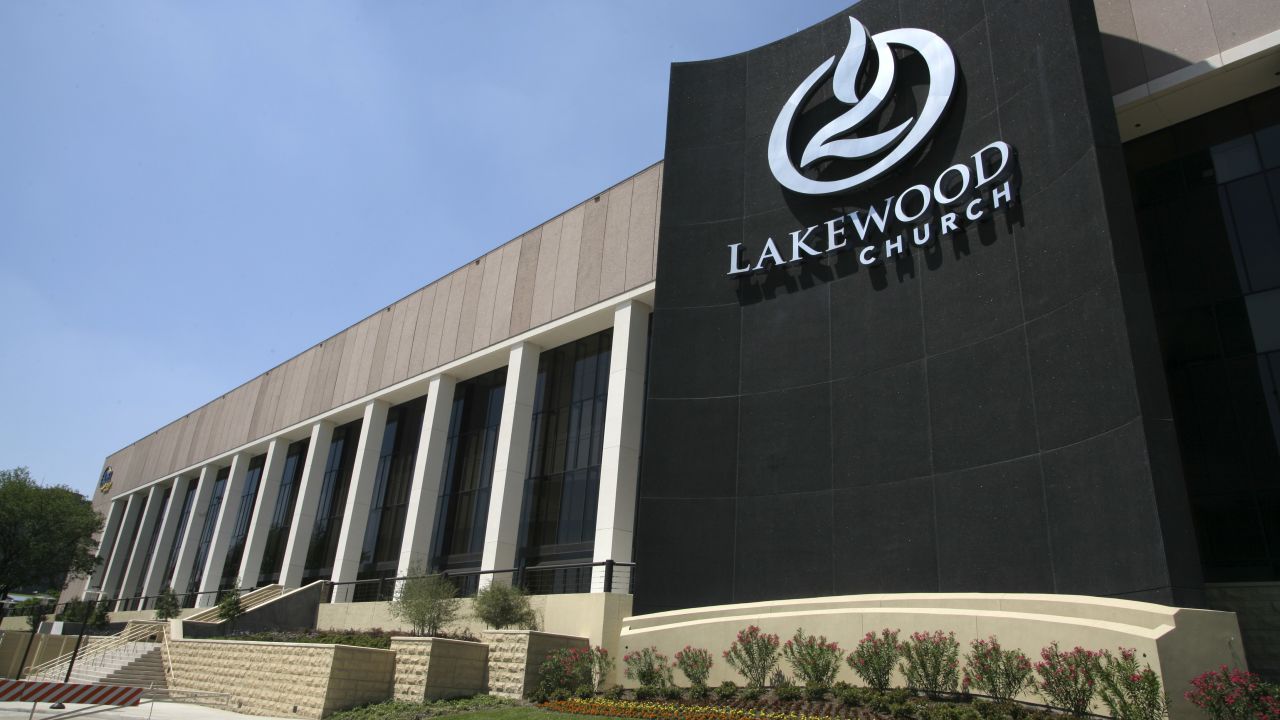 Thousands of people attend Lakewood Church in Houston, where Joel Osteen preaches, every week.