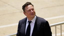 Elon Musk departs from the justice center in Wilmington, Del., Tuesday, July 13, 2021. 