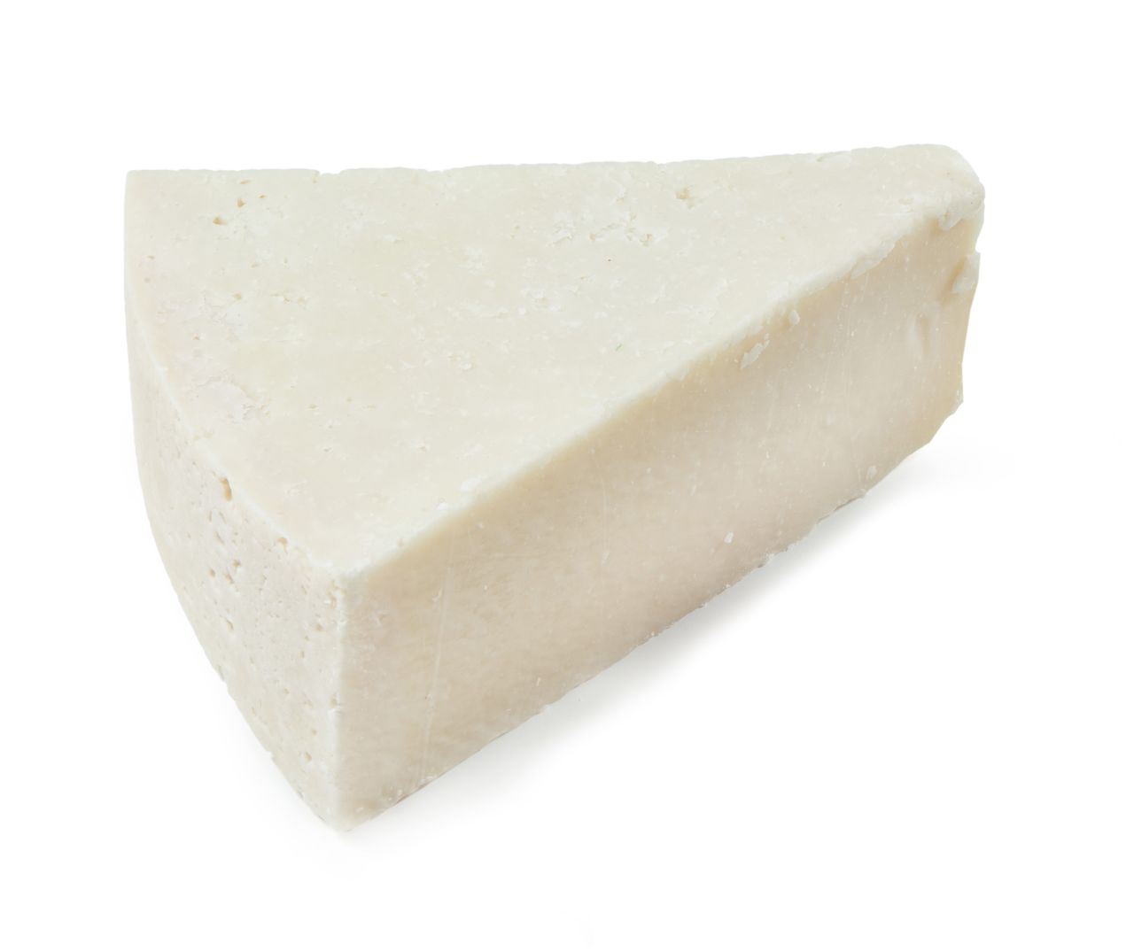 Salty pecorino romano is paired with pasta.