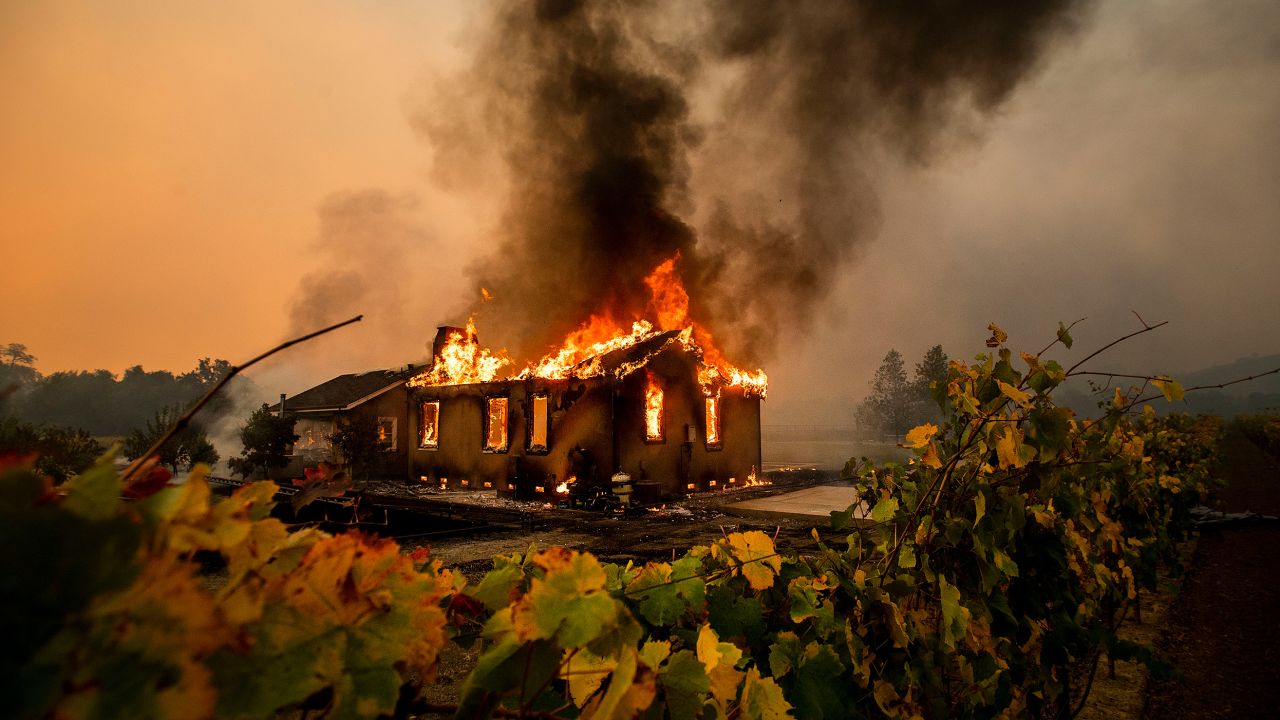 The Kincade Fire ravaged Sonoma County, California in October 2019.