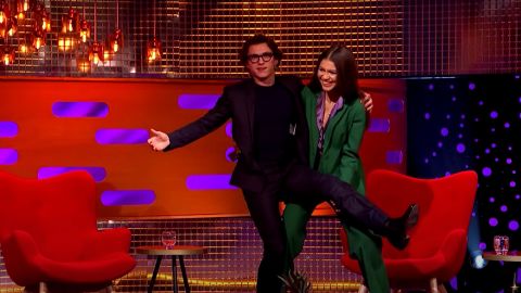 Because of their height differences, Zendaya would catch Tom Holland during a stunt in the latest "Spider-Man," rather than the other way around. 