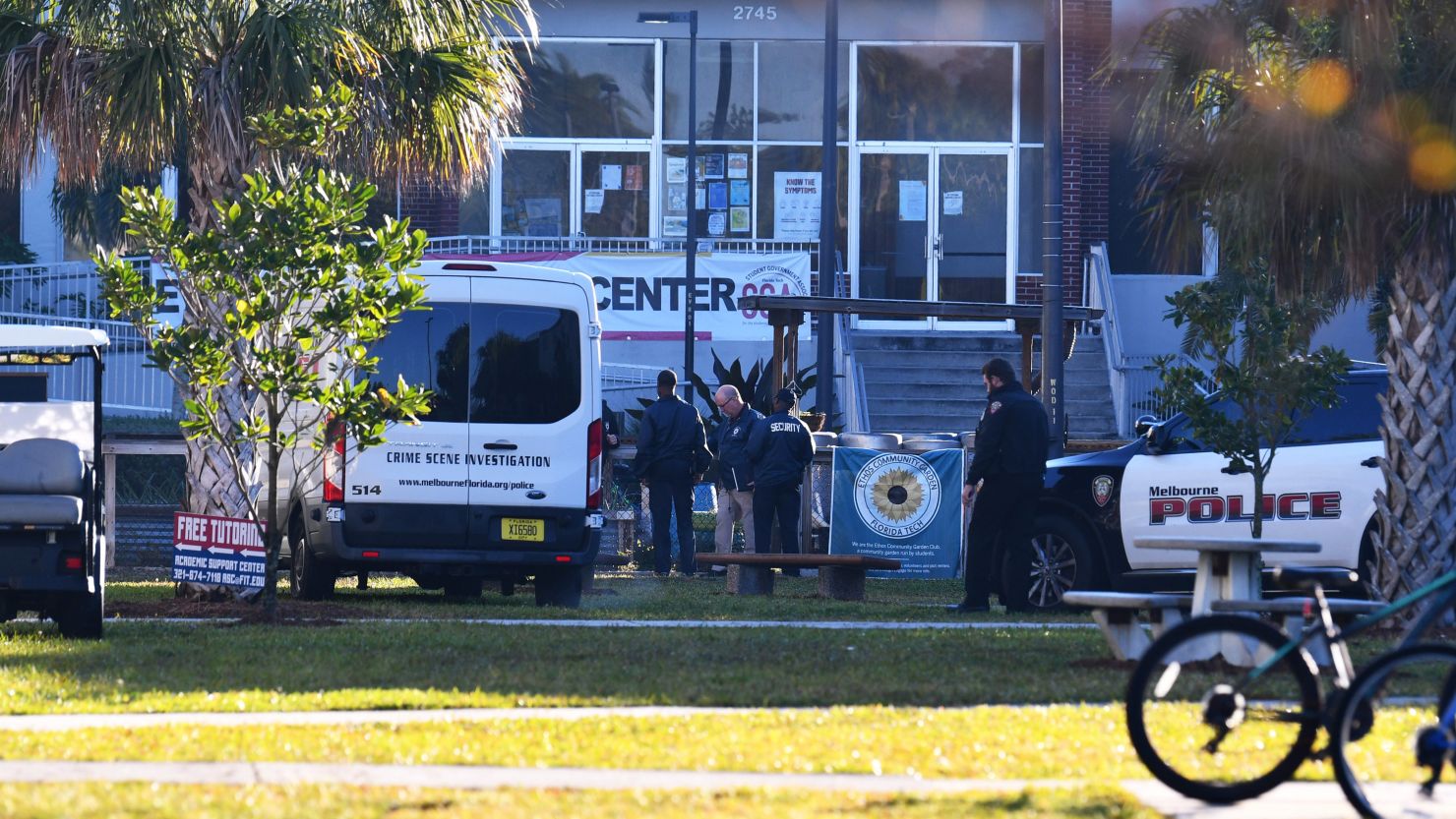 Police on the scene at the Florida Institute of Technology