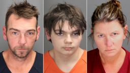 Photos provided by the Oakland County Sheriff's Office show, from left, James Crumbley, Ethan Crumbley, and Jennifer Crumbley.