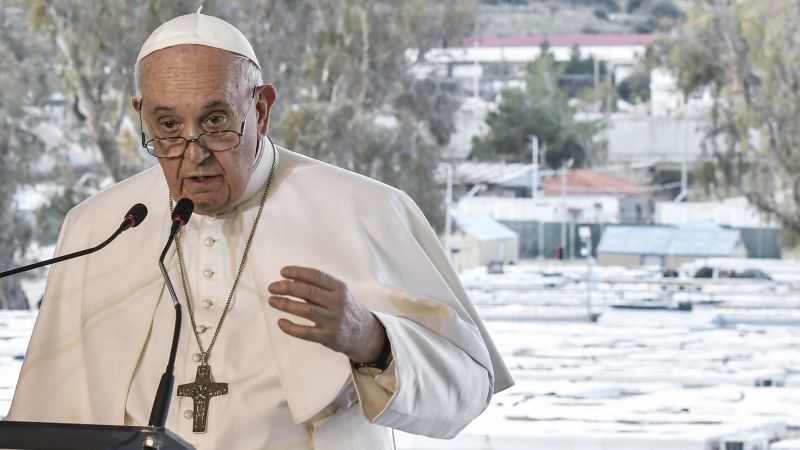 Pope Francis visits refugees on Greek island of Lesbos, decries ‘shipwreck of civilization’