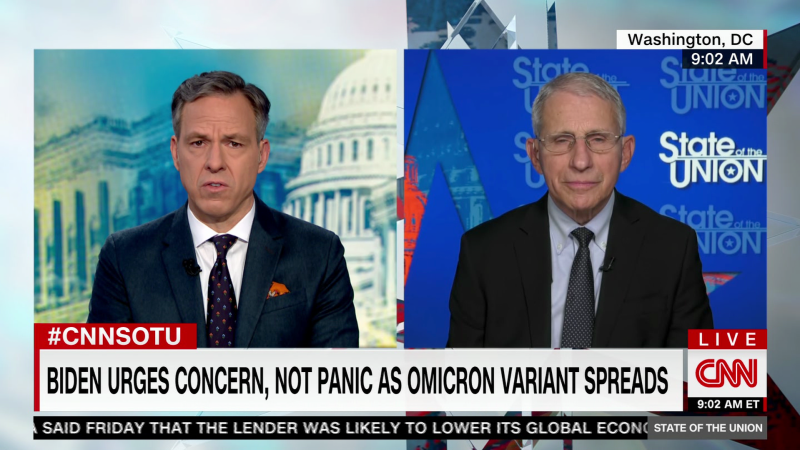 Fauci: ‘The signals are a bit encouraging’ on Omicron severity | CNN ...