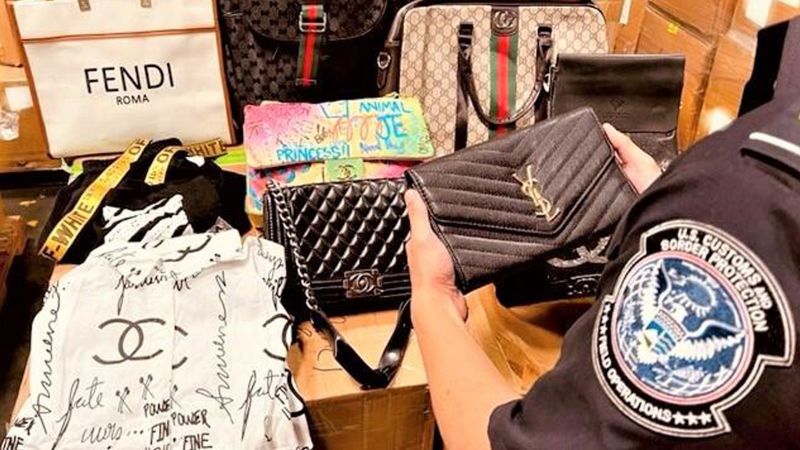 U.S. Customs seizes giant amount of fake luxury merchandise at