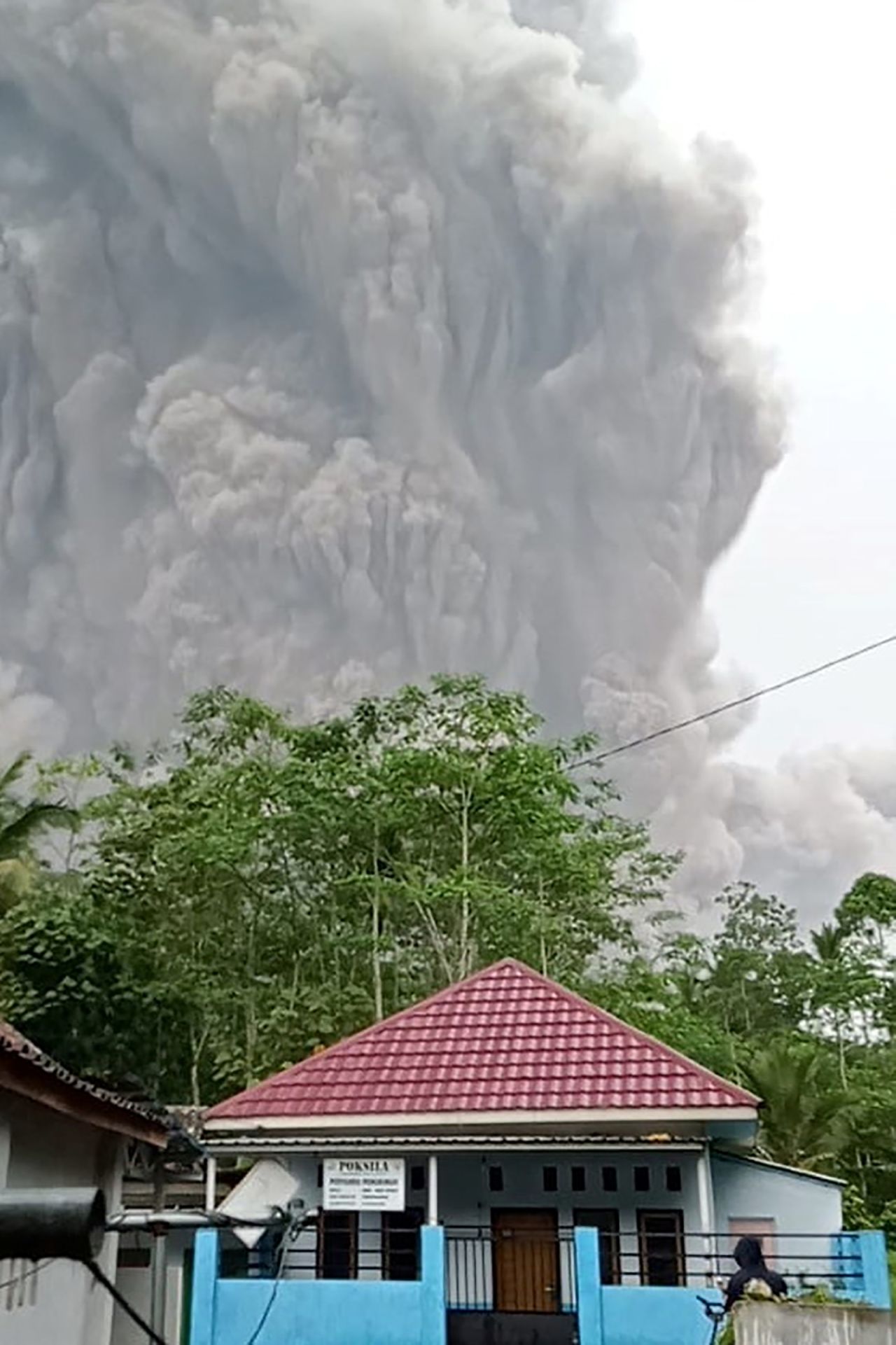 Mount Semeru spews volcanic ash on Saturday. Indonesia sits between two continental plates on what is known as the Ring of Fire, a band around the basin of the Pacific Ocean that leads to high levels of tectonic and volcanic activity.