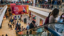 People shop in The Galleria mall during Black Friday on November 26, 2021 in Houston, Texas. 