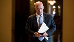 Marc Short, then Chief of Staff to Vice President Mike Pence, waits for Pence to arrive for the Senate Republicans lunch in the Capitol on Tuesday, Nov. 5, 2019.