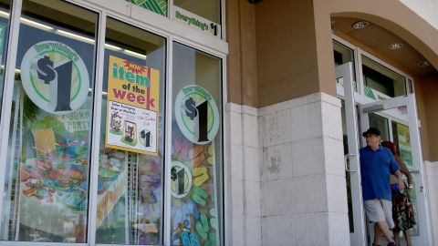 Dollar Tree's well-known $1 circle signs, seen here in 2014, are being replaced with new $1.25 circles.