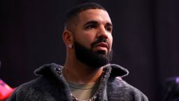 LONG BEACH, CALIFORNIA - OCTOBER 30: Drake attends Drake's Till Death Do Us Part rap battle on October 30, 2021 in Long Beach, California. (Photo by Amy Sussman/Getty Images)