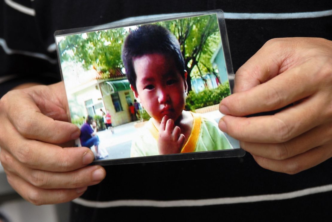 Sun Zhuo was 4 years old when he was abducted in Shenzhen in 2007.