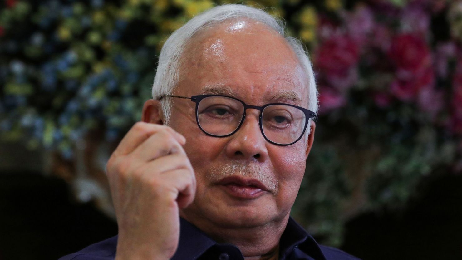 Malaysia's former Prime Minister Najib Razak speaks during an interview with Reuters in Kuala Lumpur, Malaysia on September 18, 2021. 